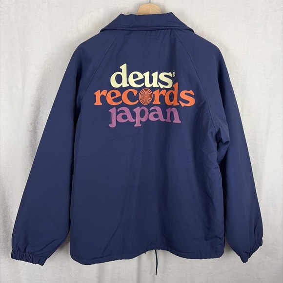 Deus ex Machina Other - Deus Ex Machina Strata Coach Jacket Mens Small Blue Japan Records Motorcycle NEW